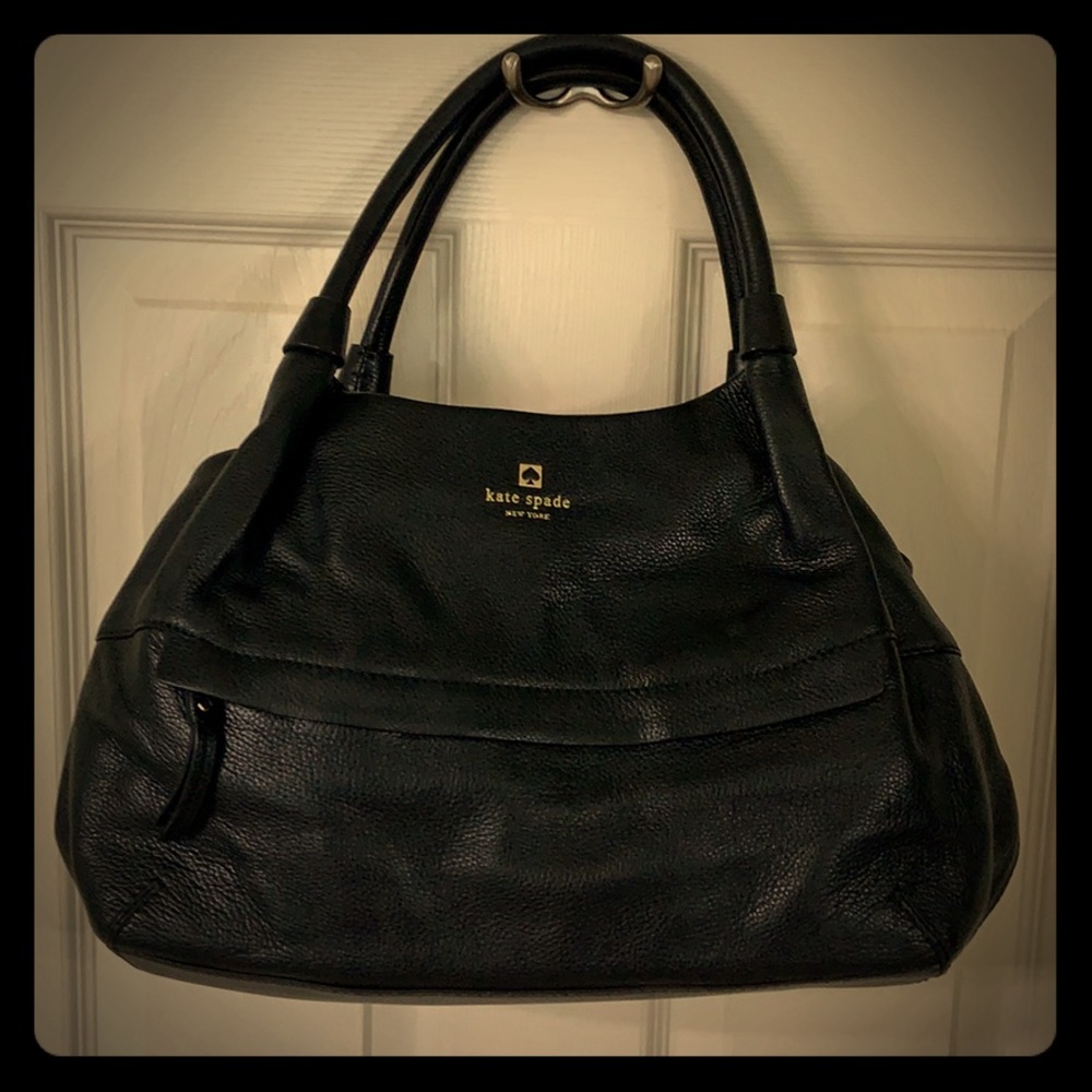 Kate Spade black leather handbag